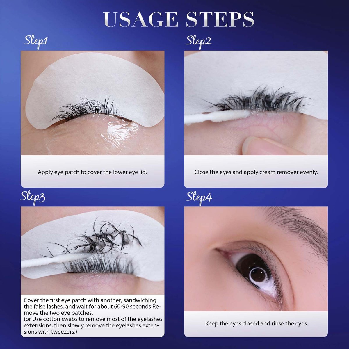 GOLLEEPRO Eyelash Extension Remover - Fast Dissolve Cream for Safe, Gentle Adhesive Removal - Professional Lash Supplies Avelisse