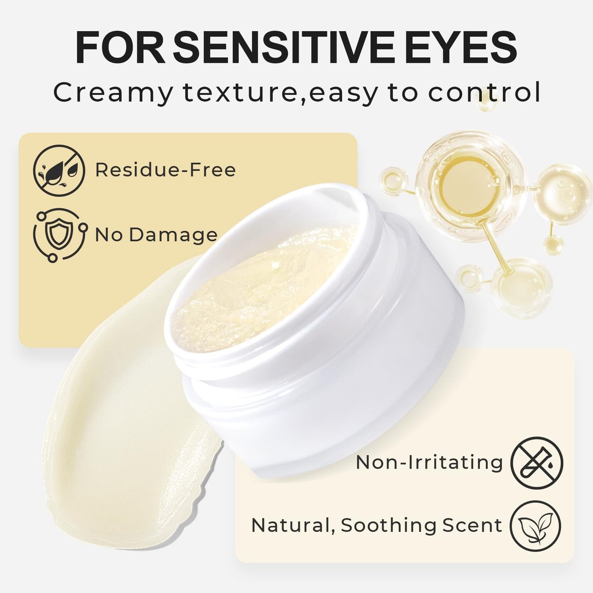 GOLLEEPRO Eyelash Extension Remover - Fast Dissolve Cream for Safe, Gentle Adhesive Removal - Professional Lash Supplies Avelisse
