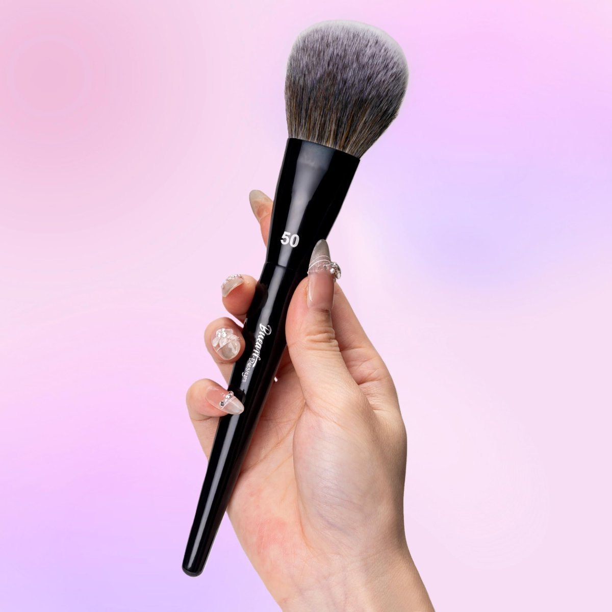 Bueart Design PRO Flawless Light Powder Makeup Brush 50 - Ultra-Soft Synthetic Bristles for Loose Powder, Setting Powder & Blush, Cruelty-Free Makeup Brush for Flawless Application Avelisse