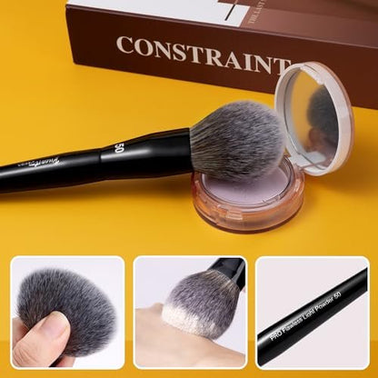 Bueart Design PRO Flawless Light Powder Makeup Brush 50 - Ultra-Soft Synthetic Bristles for Loose Powder, Setting Powder & Blush, Cruelty-Free Makeup Brush for Flawless Application Avelisse