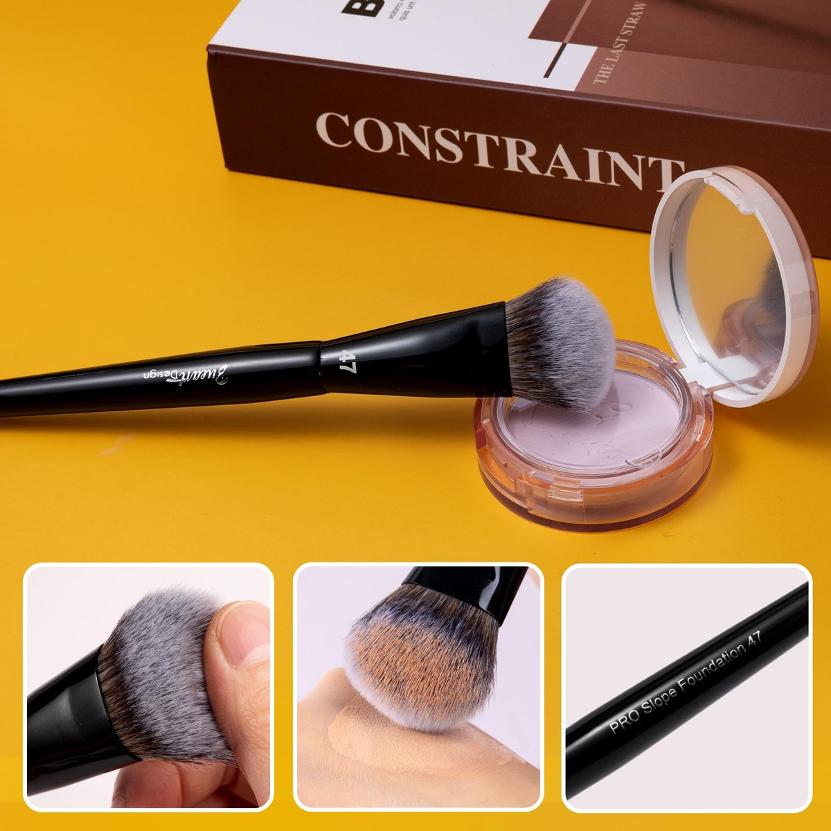 Bueart Design PRO Slope Foundation Makeup Brush 47 - Ultra Soft Synthetic Bristles for Liquid, Cream, Blusher & Powder - görsel 9