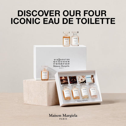 Maison Margiela Replica 4-Piece Fragrance Discovery Set: Beach Walk, Jazz Club, By the Fireplace, Afternoon Delight (0.24 Fl Oz Each) Avelisse