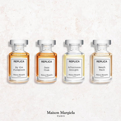 Maison Margiela Replica 4-Piece Fragrance Discovery Set: Beach Walk, Jazz Club, By the Fireplace, Afternoon Delight (0.24 Fl Oz Each) Avelisse