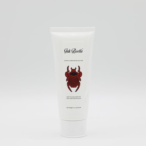 Ink Beetle Tattoo Aftercare Sealant Gel - Breathable Protective Barrier, No Adhesives, No Latex, Natural Healing, 3.4 fl oz Avelisse