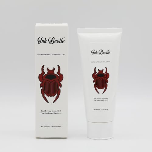 Ink Beetle Tattoo Aftercare Sealant Gel - Breathable Protective Barrier, No Adhesives, No Latex, Natural Healing, 3.4 fl oz Avelisse