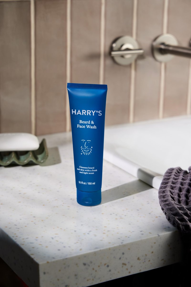Harry's Beard and Face Wash with Willow Bark Extract, Non-Drying Formula, 5.1 FL Oz Avelisse