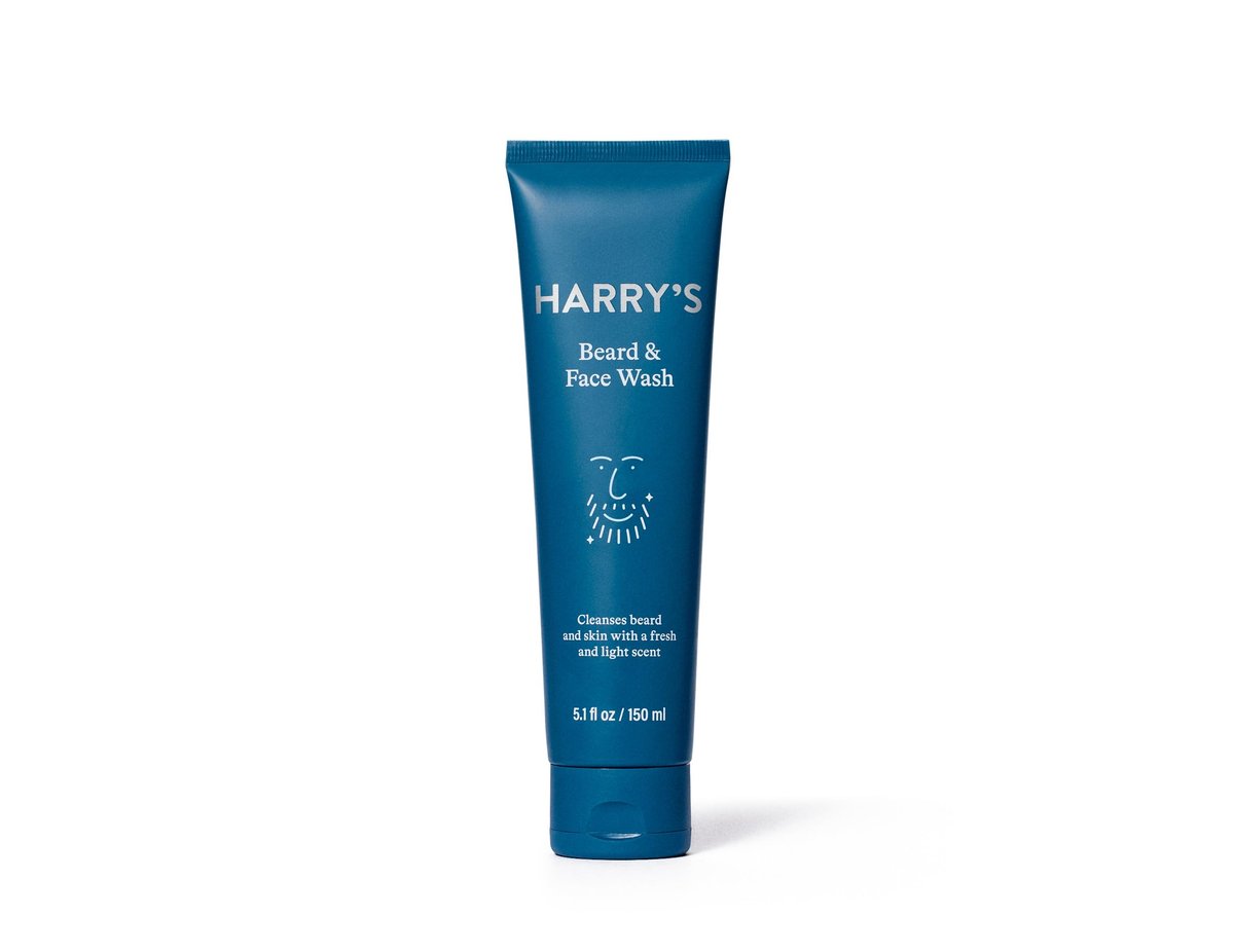 Harry's Beard and Face Wash with Willow Bark Extract, Non-Drying Formula, 5.1 FL Oz Avelisse