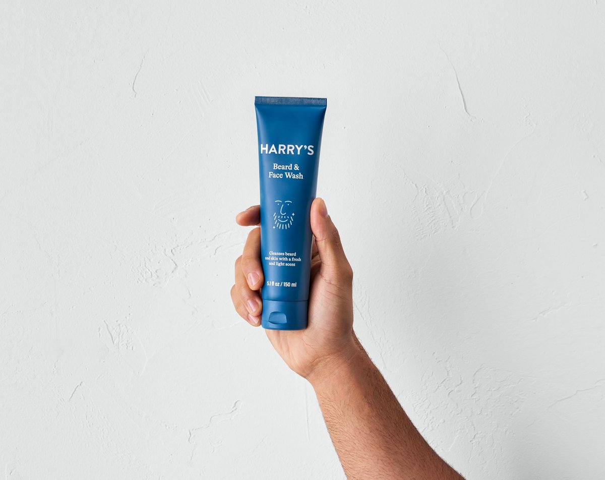 Harry's Beard and Face Wash with Willow Bark Extract, Non-Drying Formula, 5.1 FL Oz Avelisse