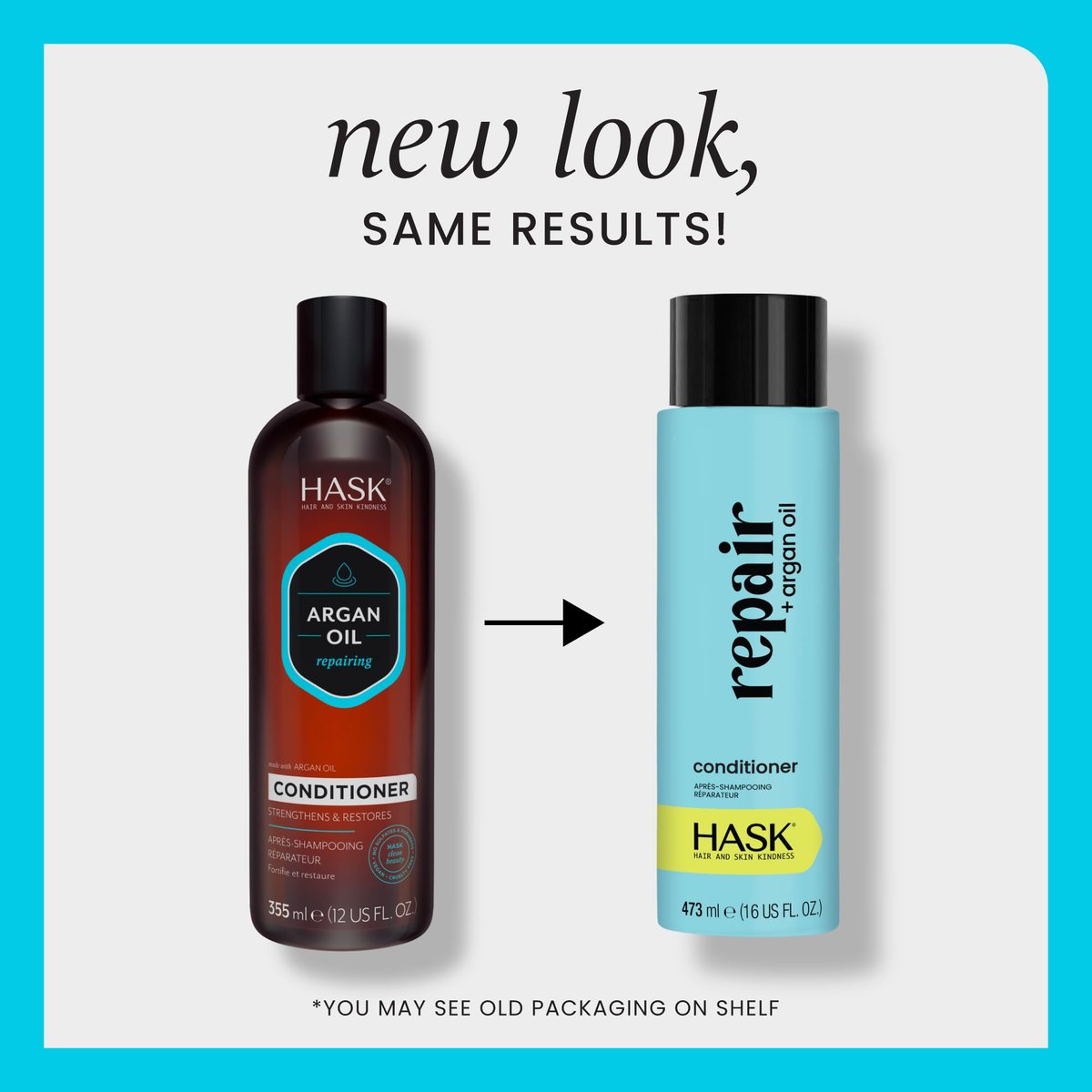 HASK Repair + Argan Oil Shampoo and Conditioner Set – Color Safe, Sulfate-Free, Paraben-Free, Gluten-Free, Cruelty-Free – 16 oz Each, 2-Pack Avelisse