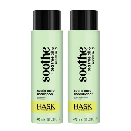 HASK Color Safe Shampoo and Conditioner Set - Sulfate-Free, Paraben-Free, Gluten-Free, Cruelty-Free - 16 oz Each (2 Pack) Avelisse