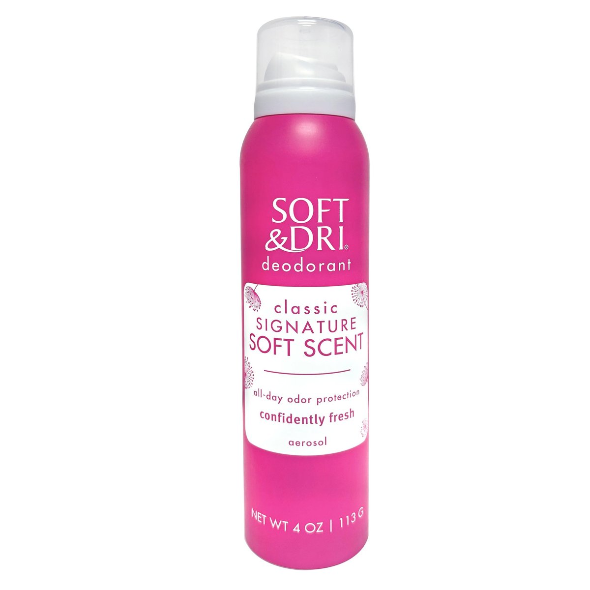 Soft & Dri Classic Signature Soft Scent Aerosol Deodorant, 4 oz Avelisse