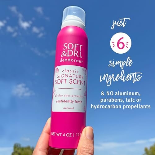 Soft & Dri Classic Signature Soft Scent Aerosol Deodorant, 4 oz Avelisse