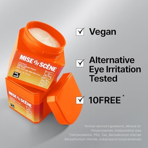 Mise En Scene Argan Oil Repair Hair Mask – Protein Hair Mask for Damaged, Dry, Frizzy Hair with Anti-Humidity, 6.34 Fl. Oz. - görsel 16