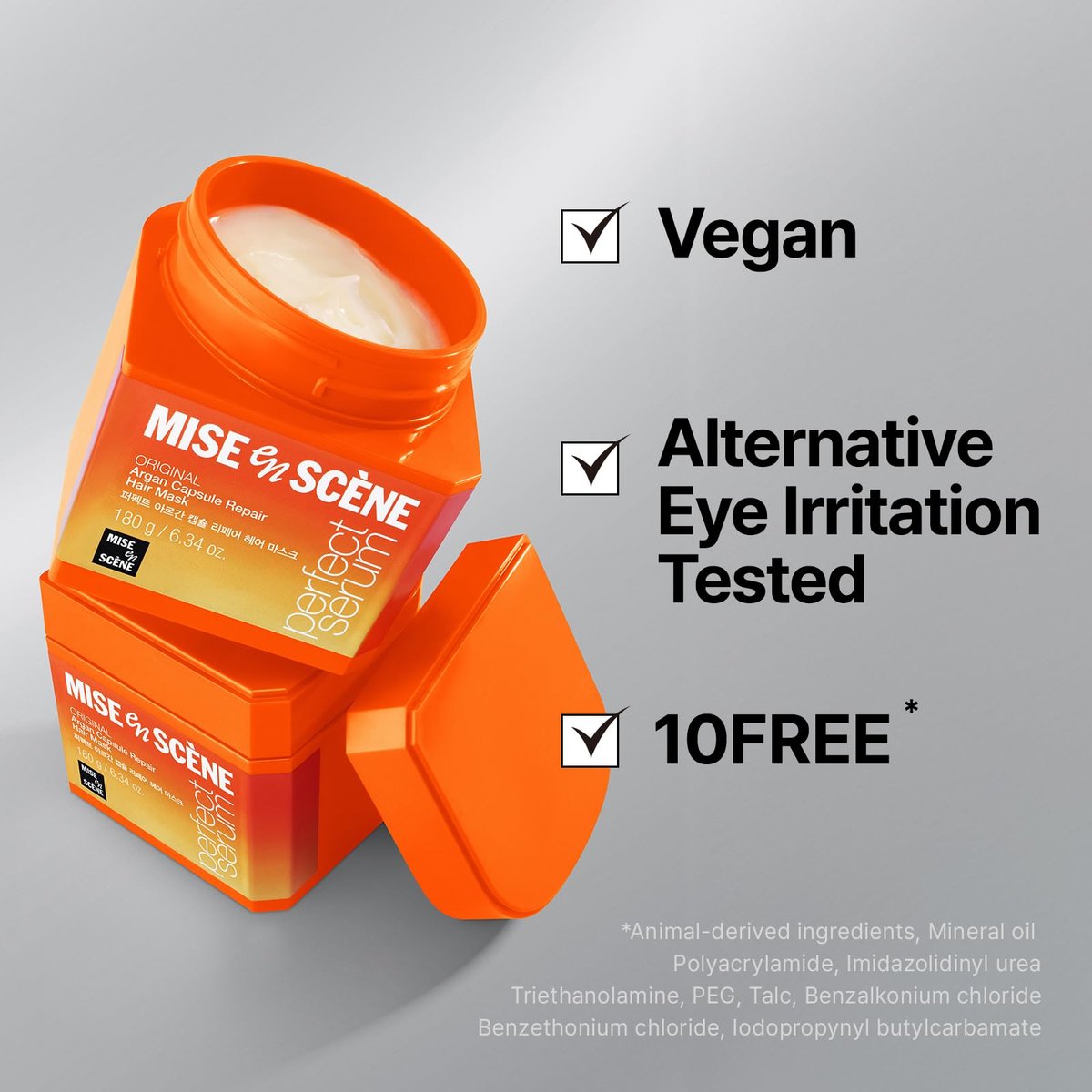 Mise En Scene Argan Oil Repair Hair Mask – Protein Hair Mask for Damaged, Dry, Frizzy Hair with Anti-Humidity, 6.34 Fl. Oz. - görsel 15