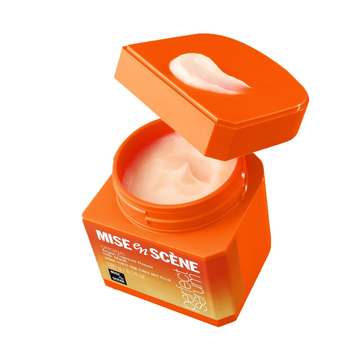 Mise En Scene Argan Oil Repair Hair Mask – Protein Hair Mask for Damaged, Dry, Frizzy Hair with Anti-Humidity, 6.34 Fl. Oz. - görsel 1