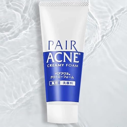 Ghibili Lion Pair Creamy Foam Anti-Acne Cleansing Cream Facial Cleanser for Adult - 2.82 oz (80g) Set of 2 - Japanese Face Wash Avelisse