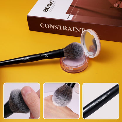 Bueart Design PRO Perfect Blush Makeup Brush 96 - Fluffy Ultra-Soft Synthetic Bristles for Blush & Powder