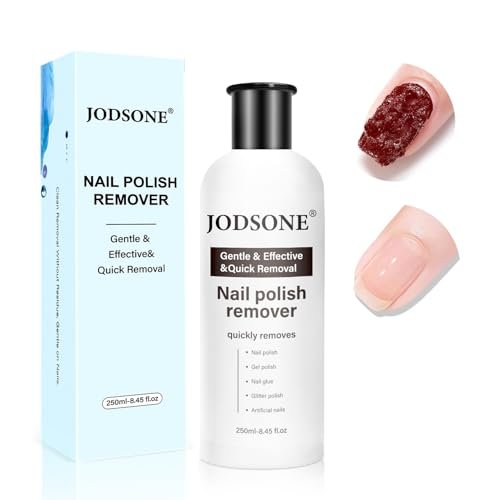 JODSONE Acetone-Free Nail Polish Remover - 8.45 Fl Oz Gentle Gel & Acrylic Nail Soak Off for Home Salon Use - görsel 2