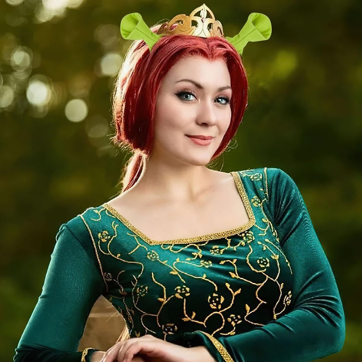 Bufeti 4 Pcs Green Ogre Ears Headband Monster Hair Clips for Halloween Cosplay Party Dress Up Costume Accessories - görsel 5
