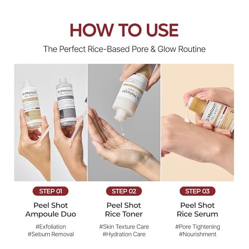 Dr.Melaxin Peel Shot Glow Rice PDRN Serum – 30ml Facial Serum for Smooth Texture & Pore Care | Korean Skin Care Avelisse