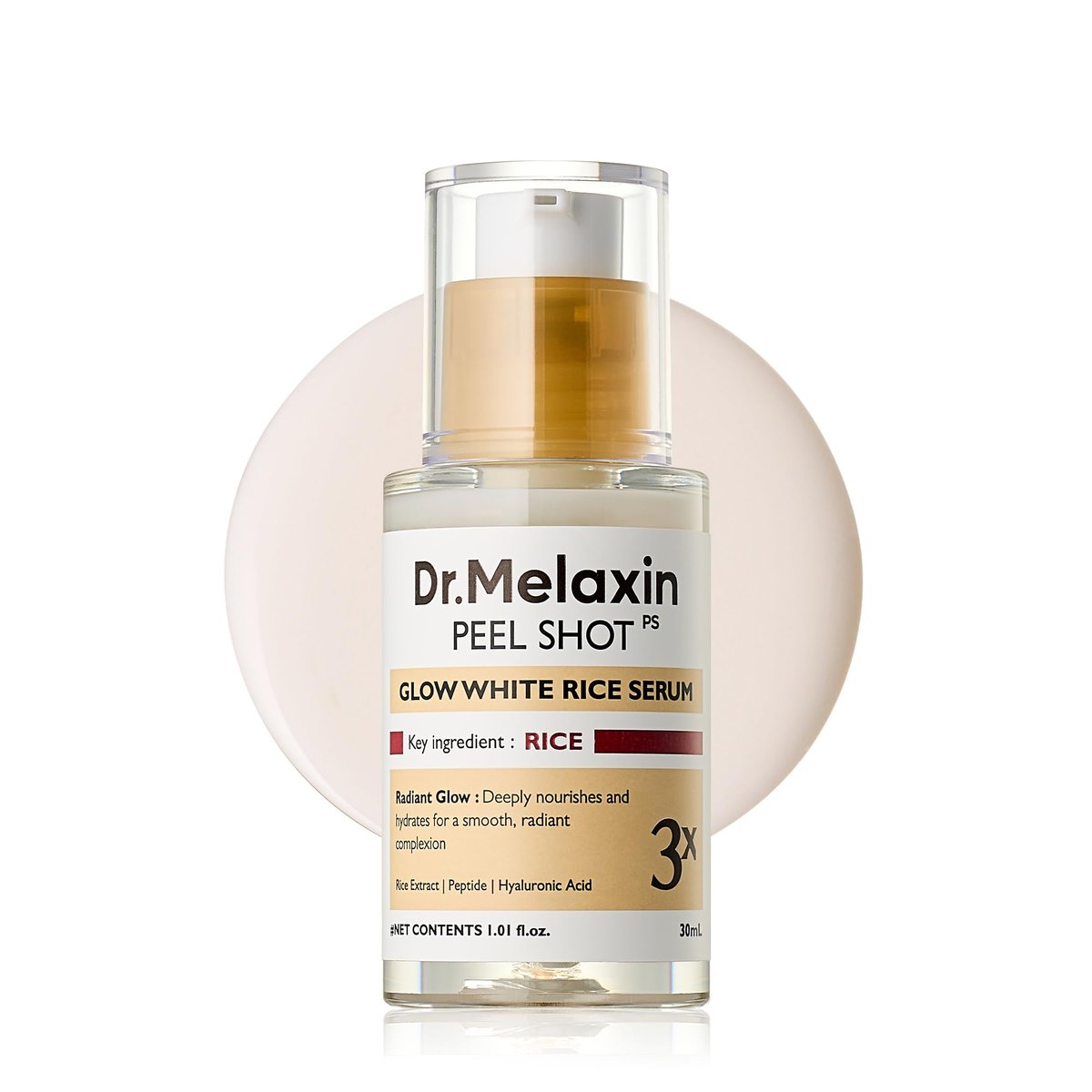 Dr.Melaxin Peel Shot Glow Rice PDRN Serum – 30ml Facial Serum for Smooth Texture & Pore Care | Korean Skin Care Avelisse