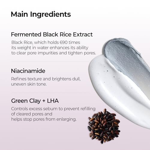 Dr.Melaxin Peel Shot Black Rice Mochi Whip Cleanser – 100ml for Blackheads, Clogged Pores & Dull Skin Avelisse