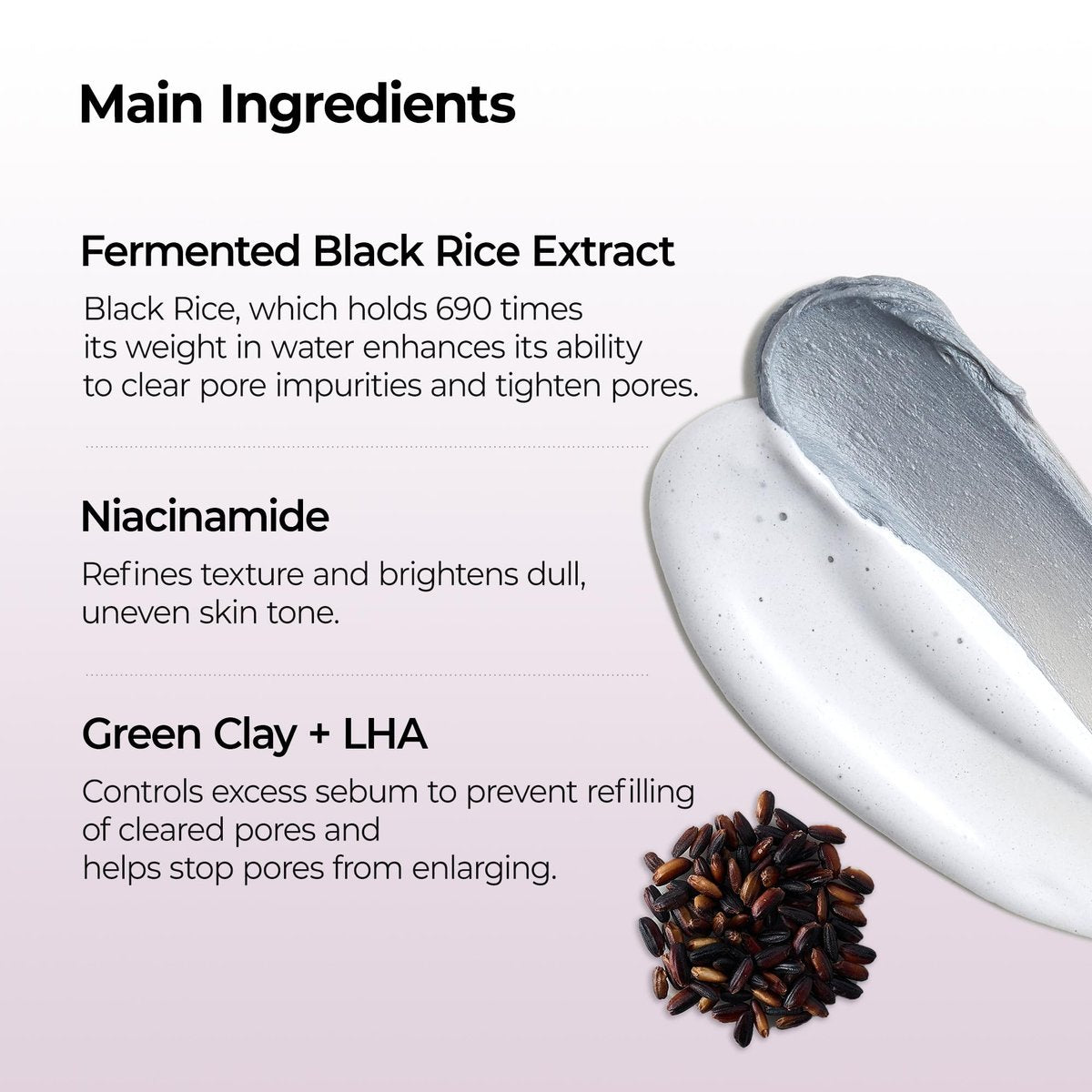 Dr.Melaxin Peel Shot Black Rice Mochi Whip Cleanser – 100ml for Blackheads, Clogged Pores & Dull Skin Avelisse