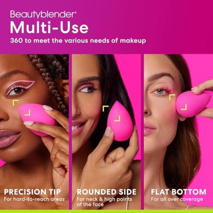 Beautyblender Original Pink Makeup Sponge - 2 Pack, Super-Soft Foam for Flawless Foundation, Powder & Cream Blending, Reusable & Washable, Made in USA Avelisse
