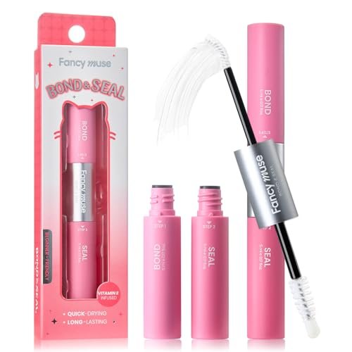 Fancy Muse Lash Bond and Seal Lash Glue - Waterproof Eyelash Cluster Adhesive with Vitamin E, 120H+ Long-Lasting False Eyelash Glue for All Day Wear - görsel 2