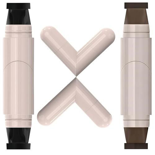 2 Pcs Gel Eyeliner Pencil Set with Foldable Wing Stamp - Waterproof, Smudge-Proof Eyeliner for Beginners & Hooded Eyes - görsel 2