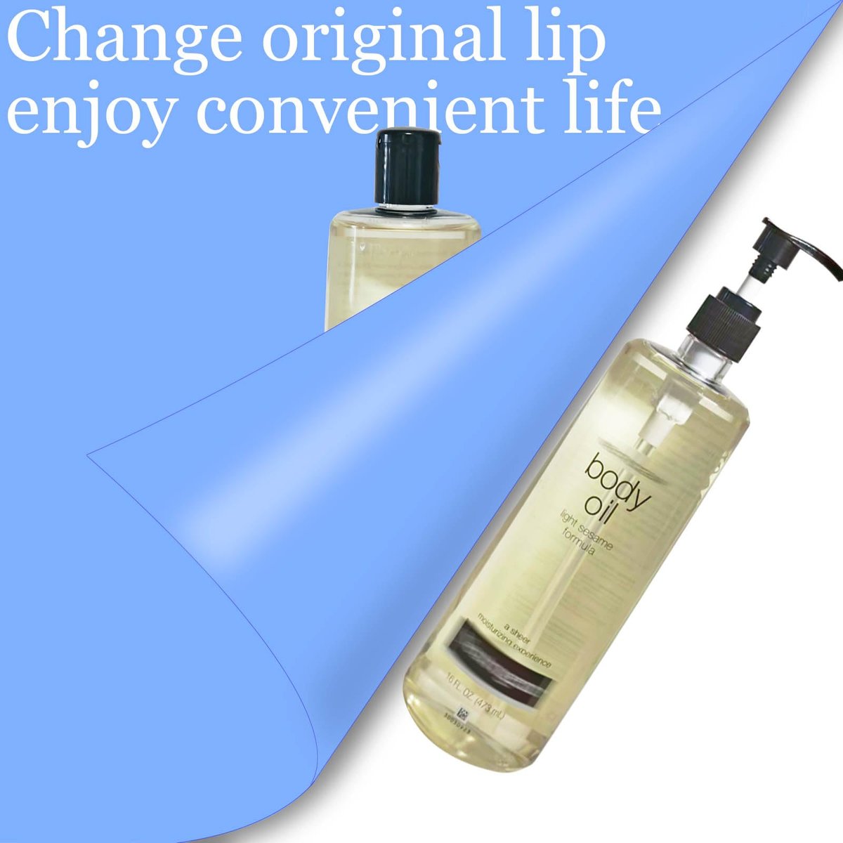 2-Pack Black Plastic Pump Dispenser Compatible with Neutrogena Body Oil 16 Fl Oz Bottles - görsel 7