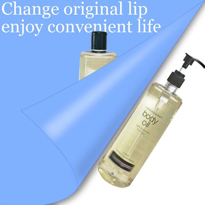 2-Pack Black Plastic Pump Dispenser Compatible with Neutrogena Body Oil 16 Fl Oz Bottles