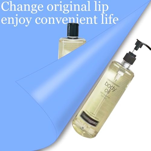 2-Pack Black Plastic Pump Dispenser Compatible with Neutrogena Body Oil 16 Fl Oz Bottles - görsel 8