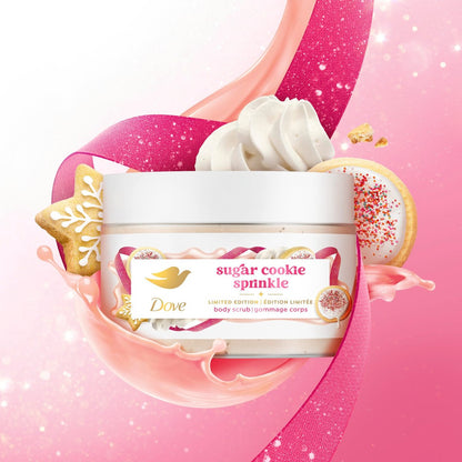 Dove Limited Edition Holiday Treats Exfoliating Mini Body Scrub 4 Pack - Deep Nourishment, 3.5 oz Each Avelisse