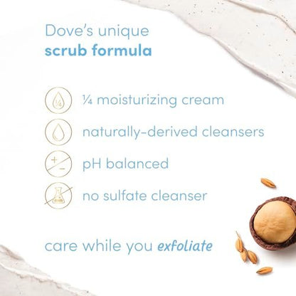 Dove Limited Edition Holiday Treats Exfoliating Mini Body Scrub 4 Pack - Deep Nourishment, 3.5 oz Each Avelisse