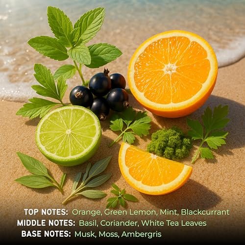 Atralia Absolute Chill 100ml EDP – Citrus Mint Perfume for Men & Women | Green Lemon, Mint, Orange, Blackcurrant | Summer Fresh Long-Lasting Fragrance Avelisse