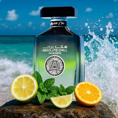 Atralia Absolute Chill 100ml EDP – Citrus Mint Perfume for Men & Women | Green Lemon, Mint, Orange, Blackcurrant | Summer Fresh Long-Lasting Fragrance Avelisse