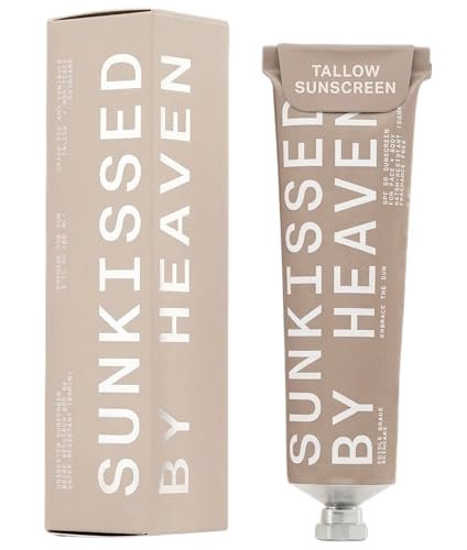 Jay Alvarrez Beef Tallow Sunscreen SPF 50 – Grass-Fed Tallow & Zinc Oxide Mineral Sunscreen, No White Cast, Water Resistant Face & Body Sunblock | 3 oz Avelisse