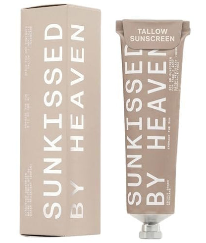 Jay Alvarrez Beef Tallow Sunscreen SPF 50 – Grass-Fed Tallow & Zinc Oxide Mineral Sunscreen, No White Cast, Water Resistant Face & Body Sunblock | 3 oz Avelisse