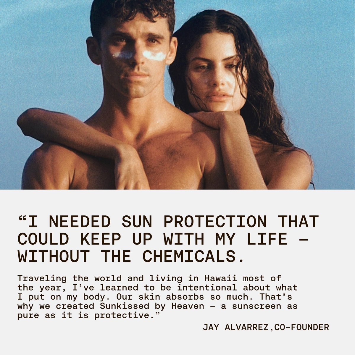 Jay Alvarrez Beef Tallow Sunscreen SPF 50 – Grass-Fed Tallow & Zinc Oxide Mineral Sunscreen, No White Cast, Water Resistant Face & Body Sunblock | 3 oz Avelisse