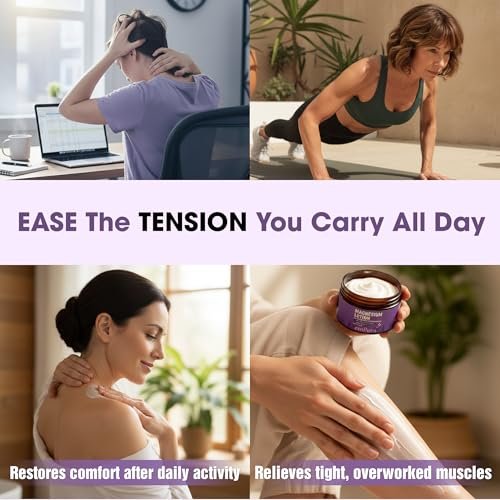 EMPURA Magnesium Lotion with Lavender & Chamomile – Fast Absorbing Magnesium Cream for Relaxation & Muscle Relief, Hand Leg or Foot Lotion, Self Care Gifts for Women (4oz) - görsel 8