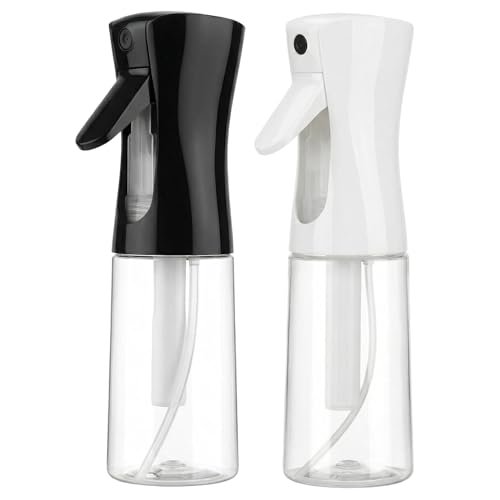 viviyoo 2 Pack Continuous Spray Bottles - Ultra Fine Mist Sprayer 6.8 OZ for Hair, Cleaning, Plants, Pets, Salons Avelisse