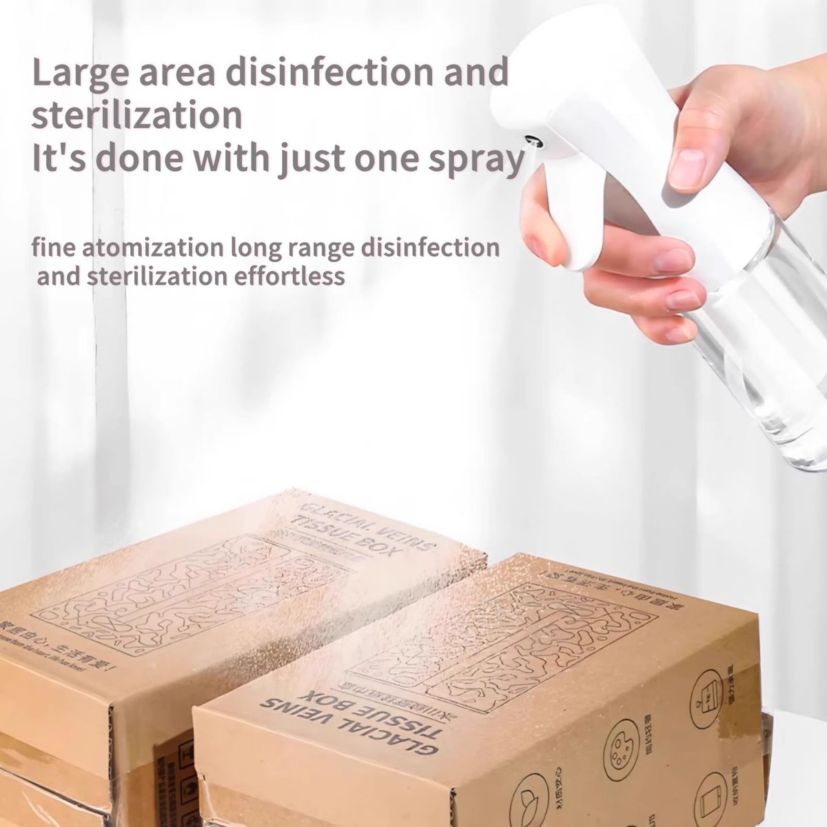 viviyoo 2 Pack Continuous Spray Bottles - Ultra Fine Mist Sprayer 6.8 OZ for Hair, Cleaning, Plants, Pets, Salons Avelisse