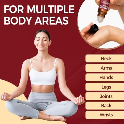 Tiepetly Castor Oil Roll On - 100% Pure & Cold-Pressed Organic Castor Oil, Hexane Free, Moisturizing Skin Roller for Hands, Joints, Waist & Body, 1 Fl Oz Glass Bottle - görsel 6
