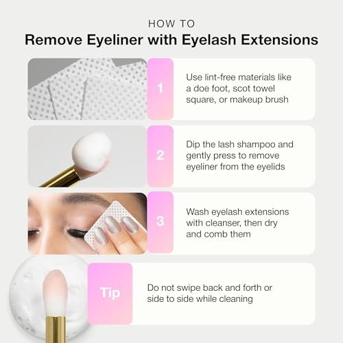 CURACORO Oil-Free Liquid Eyeliner for Eyelash Extensions – Ultra-Fine Felt Tip, Waterproof & Long-Lasting, Smudge-Proof Black Eyeliner - görsel 12