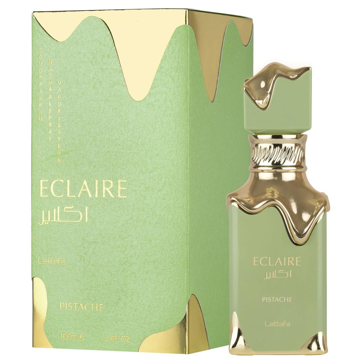 Lattafa Eclaire Pistache Eau de Parfum – Gourmand, Nutty, Creamy, Musky Long-Lasting Fragrance for Women, 3.4 oz / 100 ml - görsel 4