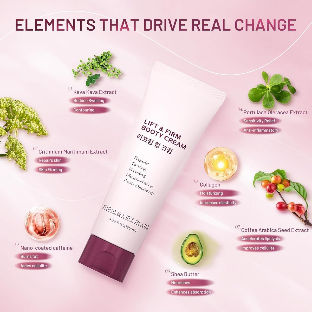 ZZILME B TIGHT Cellulite Cream – Body Firming & Tightening Cream for Thighs, Butt & Stomach – Lightweight Fast-Absorbing Moisturizer – Korean Skincare – 4.23 Fl Oz Avelisse