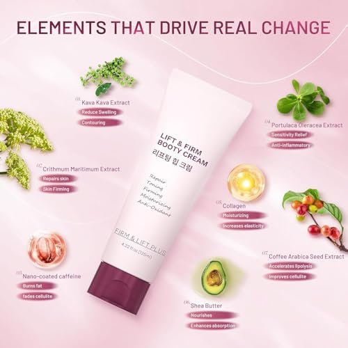 ZZILME B TIGHT Cellulite Cream – Body Firming & Tightening Cream for Thighs, Butt & Stomach – Lightweight Fast-Absorbing Moisturizer – Korean Skincare – 4.23 Fl Oz Avelisse