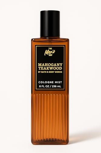 Bath & Body Works Mahogany Teakwood Cologne Mist – 8 fl oz | Mahogany, Black Teakwood & Lavender Scent Avelisse