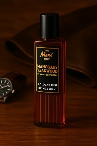 Bath & Body Works Mahogany Teakwood Cologne Mist – 8 fl oz | Mahogany, Black Teakwood & Lavender Scent Avelisse